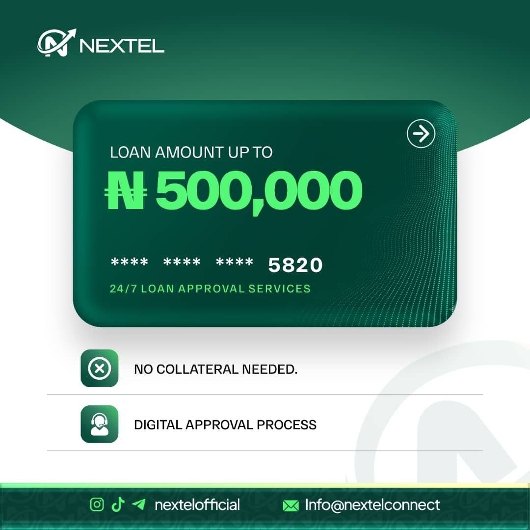 Loan up to ₦500,000 with digital approval